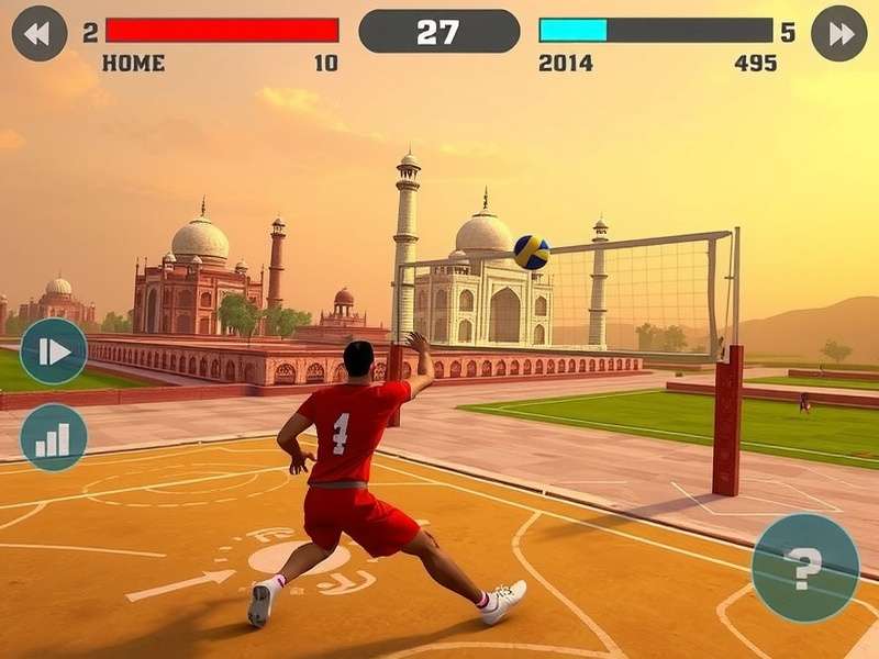 Taj Mahal Volley Pro Gameplay Screenshot